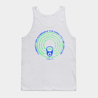 Ring Pull is the Future (blue and green) Tank Top